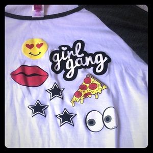 Girl gang baseball tee